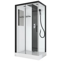 Душевая кабина 110x80x215 см Black & White Galaxy 8800110 прозрачное