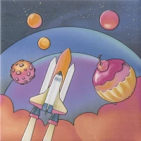 Керамическая плитка Kerama Marazzi Декор Космос 6 20x20x6,9 VT\A384\5009