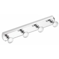 Планка с крючками WasserKRAFT K-1074 для ванны, хром