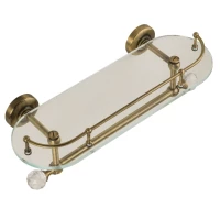 Полка стеклянная 36 см Migliore Amerida ML.AMR-60.429.BR