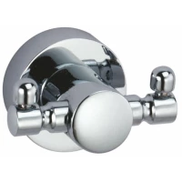 Крючок WasserKRAFT Donau K-9423D двойной, для ванны, хром