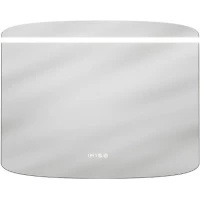Зеркало Caprigo Софт 2062HW 100x80 см, с LED-подсветкой, сенсорным выключателем, антизапотеванием, часами