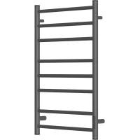 Полотенцесушитель электрический Point Аврора П8 PN10858GR 800x532, диммер правый, графит матовый