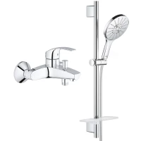 Смеситель для ванны Grohe Eurosmart 33300002 + 26591000