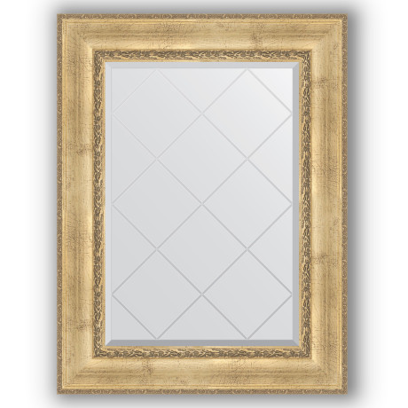 Зеркало 72х95 см  состаренное серебро с орнаментом Evoform Exclusive-G BY 4127 