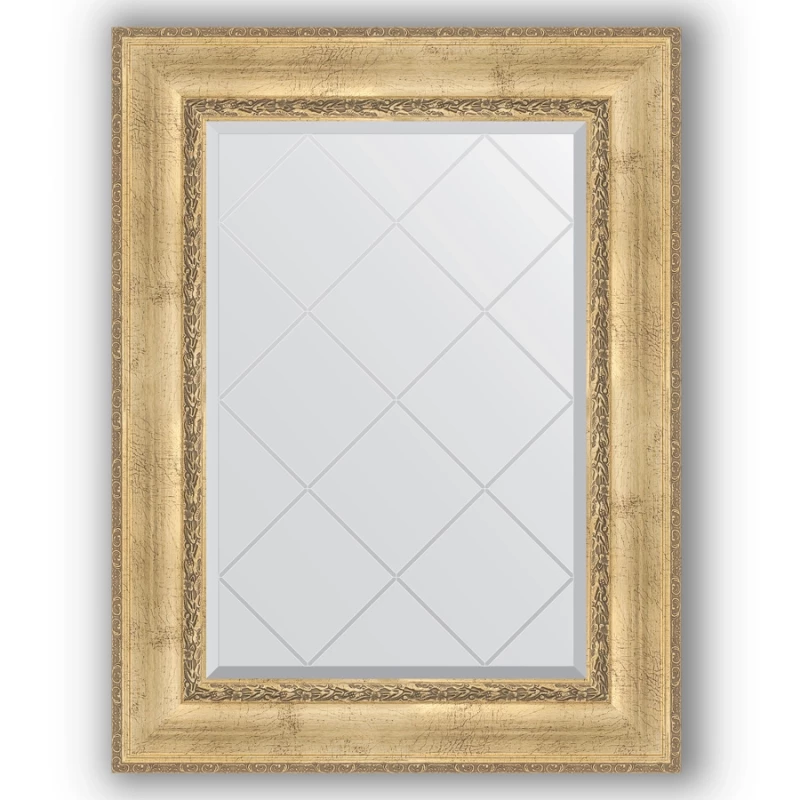 Зеркало 72x95 см  состаренное серебро с орнаментом Evoform Exclusive-G BY 4127 