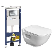 Комплект подвесной унитаз Bien Harmony HRKA052N2VP0W3000 + система инсталляции Geberit 458.125.21.1