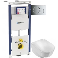 Комплект подвесной унитаз Jacob Delafon Odeon Rive Gauche EDR102-00 + E24888-00 + система инсталляции Geberit 111.362.00.5 + 115.770.21.5