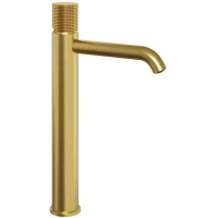 Смеситель для раковины Paini Cox Grip 7GPJ205OLL без донного клапана, золотой матовый