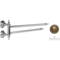 Полотенцедержатель Stil Haus Giunone G16(25) 38 см, поворотный, двойной, бронза