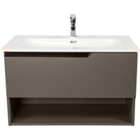 Тумба под раковину Visobath Eleven 76073/Quarzo 99,5 см, подвесная, кварцевый матовый