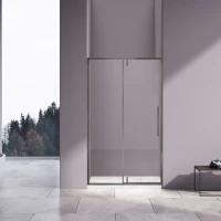 Душевая дверь Vincea Slim-N VDP-4SN120CLGM 120 см, профиль вороненая сталь, стекло прозрачное