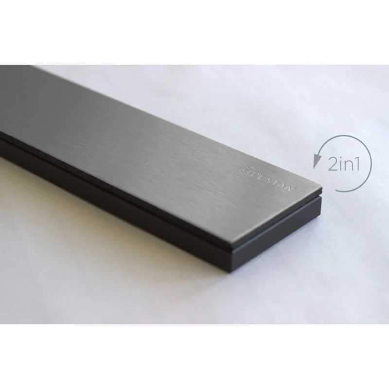 Душевой канал 450 мм Pestan Confluo Frameless Black Glass Line 13701202