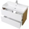 Комплект мебели белый глянец/дуб рустикальный 90 см Акватон Сканди 1A251901SDZ90 + 1WH501629 + 1A252302SDZ90 - 8