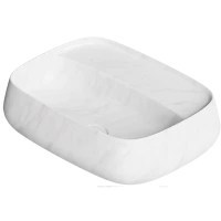 Раковина-чаша Alice Nur Carrara 33210185N 60x45 см, накладная, белый мрамор