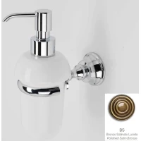 Дозатор для жидкого мыла Stil Haus Smart SM30(25-BI) настенный, бронза/белый