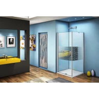 Душевой уголок 100x100 см Good Door Fantasy CR-100-F-CH прозрачный с рисунком