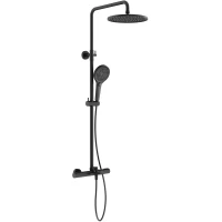Душевая система Sancos Etna SC9008MB 255 мм, с термостатом, черный матовый