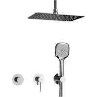 Душевой комплект WasserKRAFT Muritz A9851.98DVR2.068.069.444.010.065 300 мм, со смесителем, хром