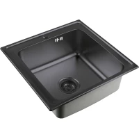 Кухонная мойка Zorg SZR 5050 GRAFIT 50x50 см, графит