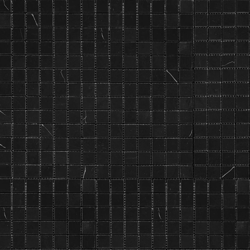 Мозаика Natural i-Tile 4M009-15P Мрамор черный, поверхность полированная 29,8x29,8