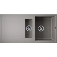 Кухонная мойка Omoikiri Tetogranit Sakaime 100-2-GR 4993562 100x50 см, ленинградский серый