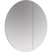 Зеркальный шкаф Roca Luna ZRU9307737 80x80 см, с подсветкой, выключателем, антрацит