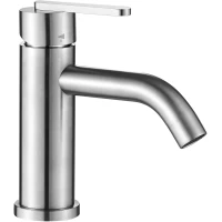 Смеситель для раковины Rea Ontario REA-B5506 без донного клапана, никель матовый