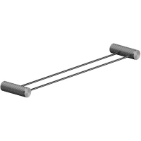 Полотенцедержатель Feramolli Sole S310GB 60 см, двойной, графит матовый