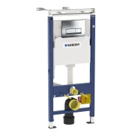 Инсталляция для унитаза Geberit Duofix Delta 51 458.125.21.1 с кнопкой смыва, хром