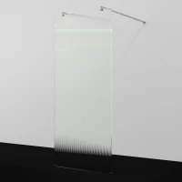 Душевая перегородка WasserKRAFT Vechte 60W44-FL 99,4 см, профиль хром, стекло рифленое