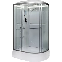 Душевая кабина 120x80x215 см Deto L520LLED прозрачное