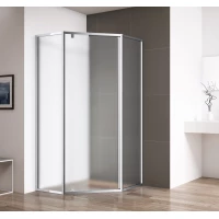 Душевой уголок Cezares Eco ECO-O-P-1-100-P-Cr 99,5x99,5 см, профиль хром, стекло текстурное