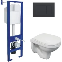 Комплект подвесной унитаз Berges Gamma + система инсталляции Berges Atom 410 043338