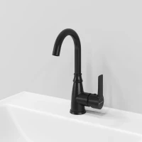 Смеситель для раковины Laparet Alamera N2016029LPT без донного клапана, черный матовый