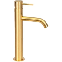 Смеситель для раковины Remer X Style X11LXLBG без донного клапана, золотой матовый
