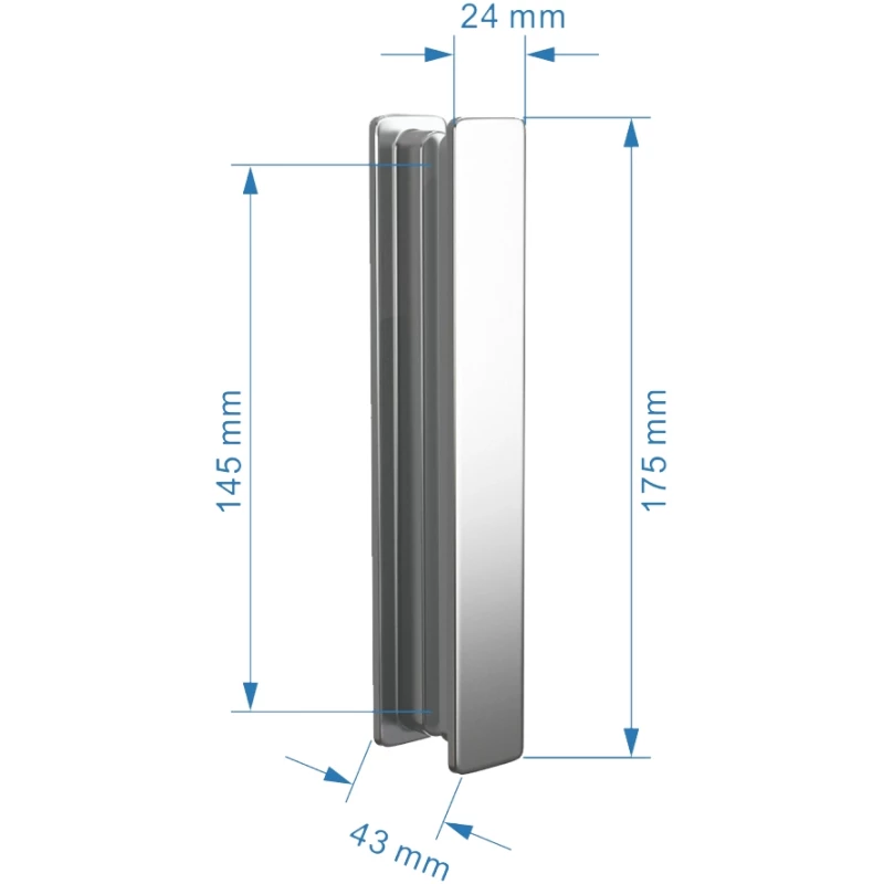 Душевой уголок 100x70 см Abber Sonnenstrand AG07100-S70 прозрачное