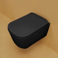 Унитаз подвесной Kerasan Tribeca 511431 безободковый, черный матовый