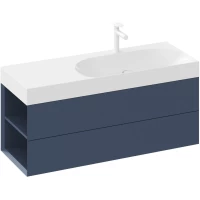 Тумба под раковину Ravak Lite X000001881 120 см L, подвесная, синий матовый