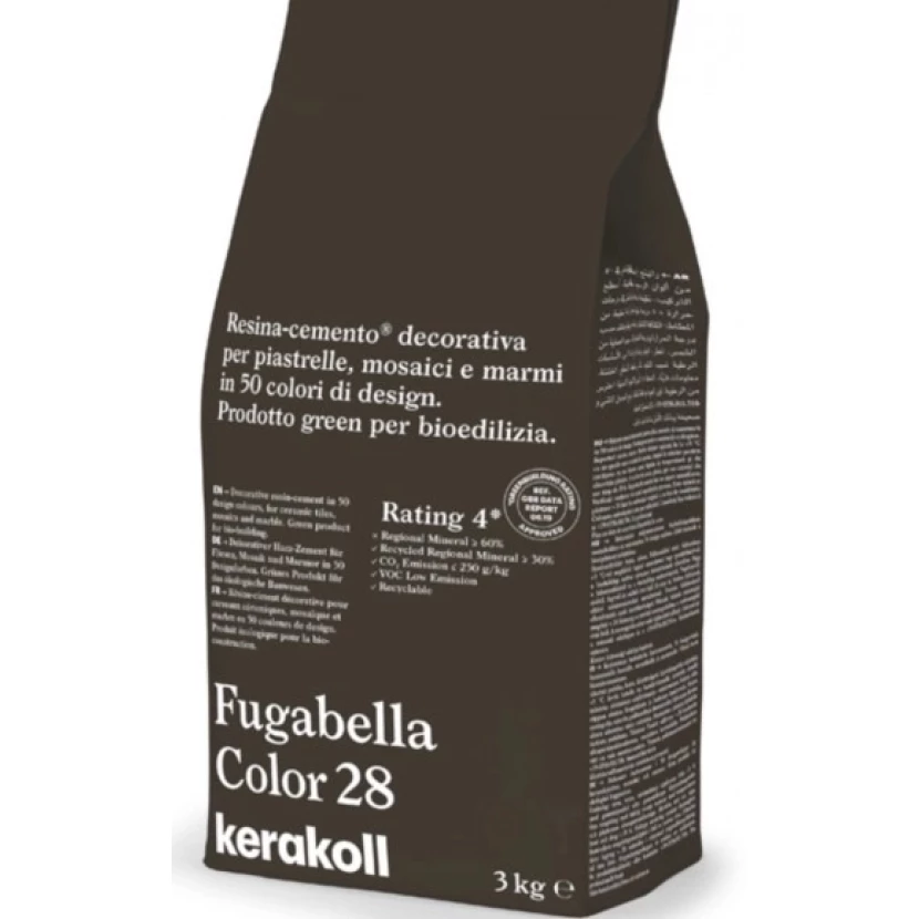Декоративная полимерная затирка Kerakoll Fugabella Color  3кг №28
