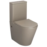 Унитаз-компакт Grossman GR-4480BRLMS безободковый, с сиденьем микролифт, светло-коричневый матовый