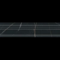 Бордюр Kerama Marazzi Алькала Багет черный 5х20 BLB039