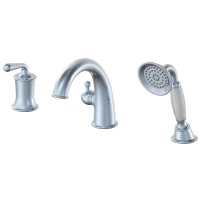 Смеситель на борт ванны Wonzon & Woghand Steam WW-88659008-CR с душевым гарнитуром, хром