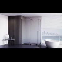 Душевой уголок Veconi Premium Trento PTC50-SP-11080-B-01-C4 110x80 см, профиль черный матовый, стекло прозрачное