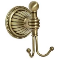 Крючок Boheme Hermitage 10325 двойной, для ванны, бронза