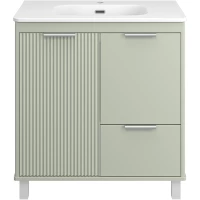 Тумба под раковину Brevita Risacca RIS-06080-0842Я 81 см, напольная, фисташковый матовый