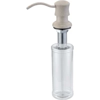 Дозатор для жидкого мыла Zorg ZR-21 ПЕСОЧНЫЙ 350 мл, встраиваемый, для кухни, песочный 