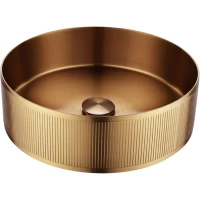 Раковина-чаша Abber Wasser Kreis AF2411MRG 40,2x40,2 см, накладная, розовое золото матовый