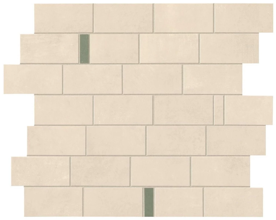 

Мозаика Atlas Concorde Boost Pro Ivory Minibrick Pro Olive 29,7x33,3