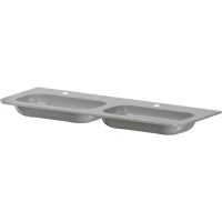 Раковина Armadi Art Voi Luna 786-140-2-L 142,5x52 см, накладная, серый матовый